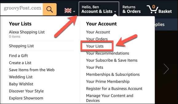 How to Find an Amazon Wish List or Registry - 30