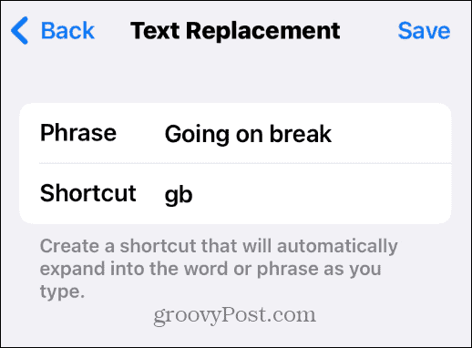How to Create Custom Text Shortcuts on iPhone - 5
