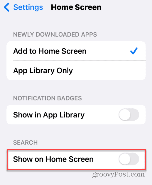 How to Remove the Search Button on an iPhone Home Screen - 50