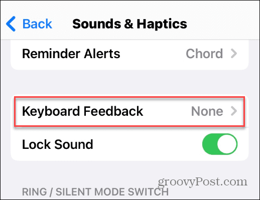 Enable Haptic Feedback on iPhone Keyboard