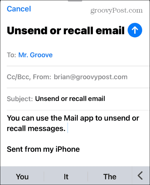 How to Unsend Email on iPhone or iPad - 98
