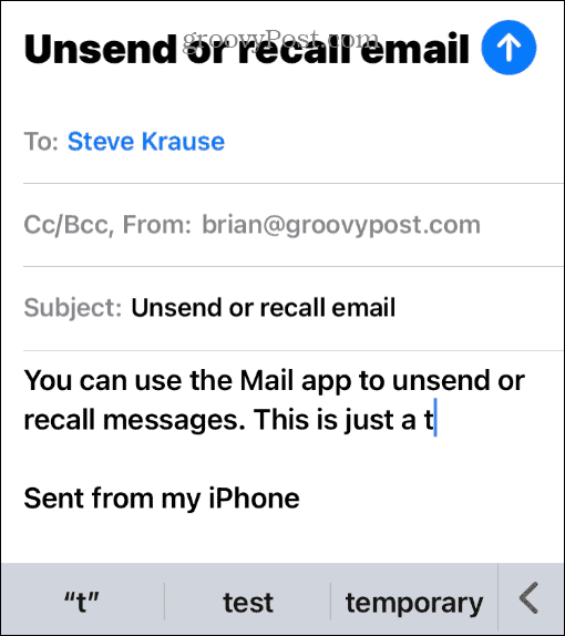 How to Unsend Email on iPhone or iPad - 89