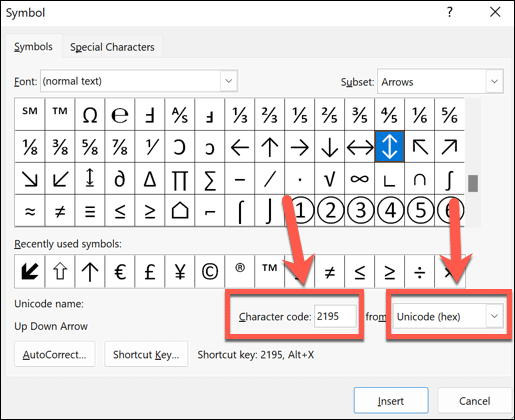 How to Type Arrows in Word - 76