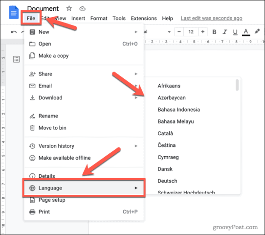how-to-change-the-language-in-google-docs