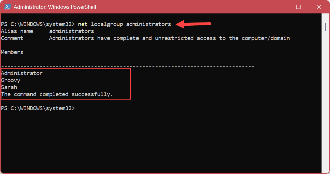 How to Determine User Account Type on Windows 11 - 96