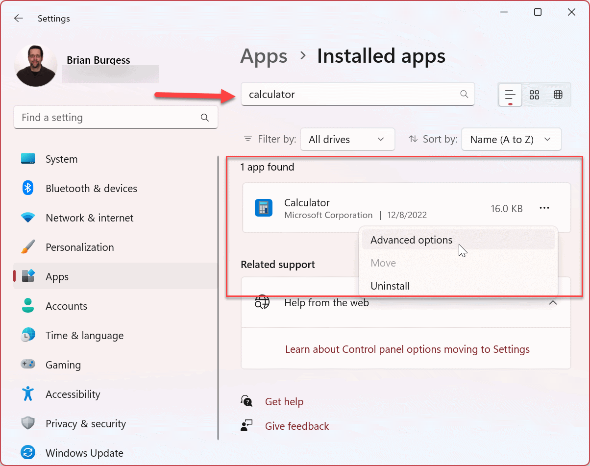La aplicación de calculadora no funciona en Windows 