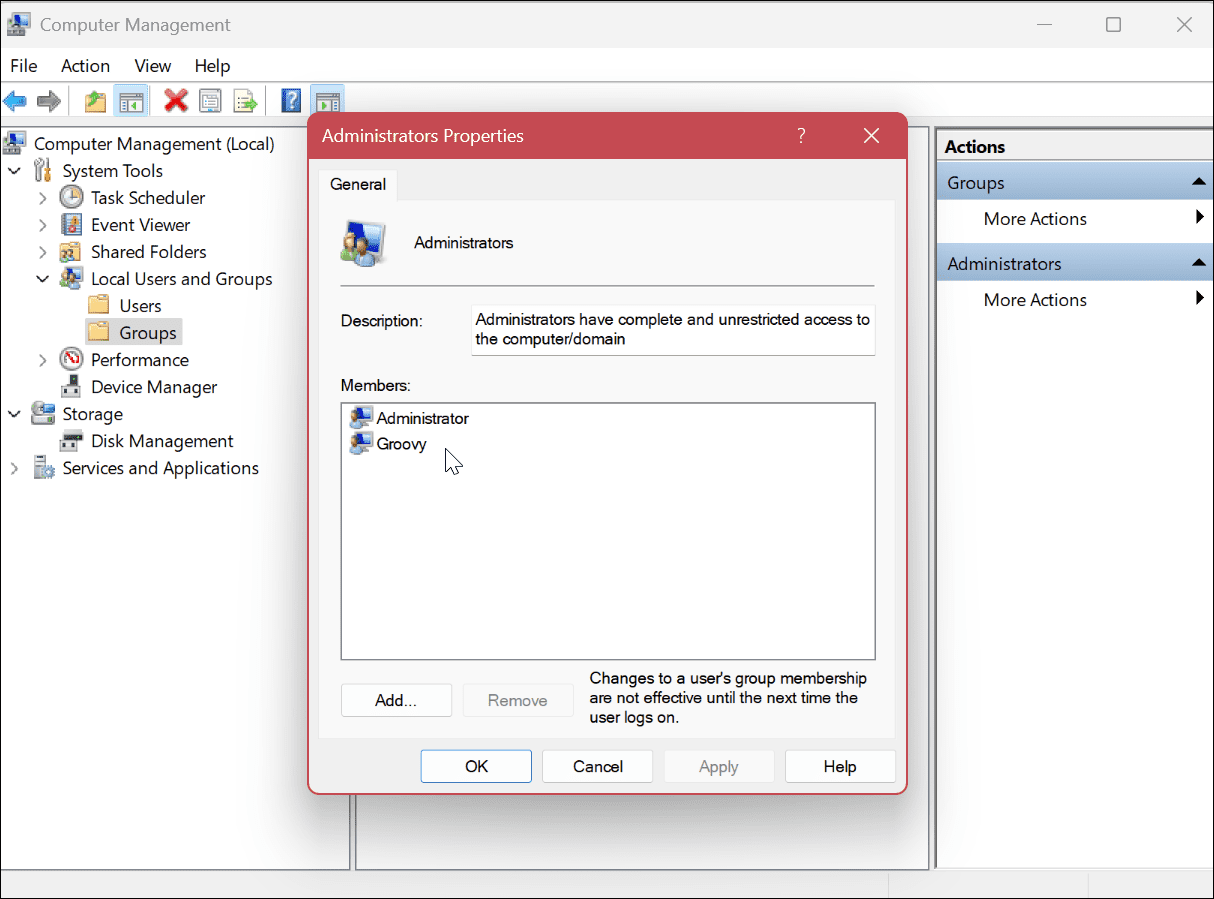How to Determine User Account Type on Windows 11 - 8