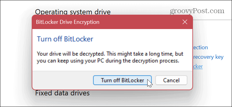How to Disable or Suspend BitLocker on Windows 11 - 39
