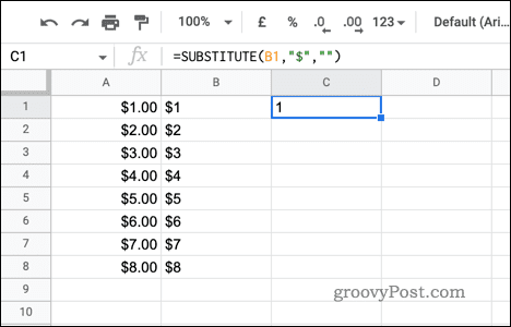 How to Remove Dollar Signs in Google Sheets - 60