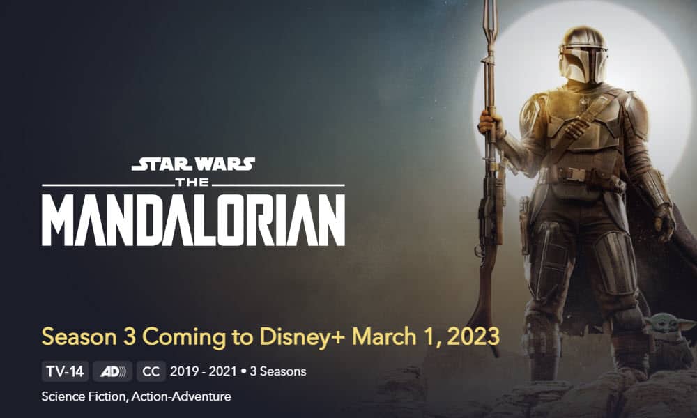 The Mandalorian Season 3 Release Schedule - When New Episodes of