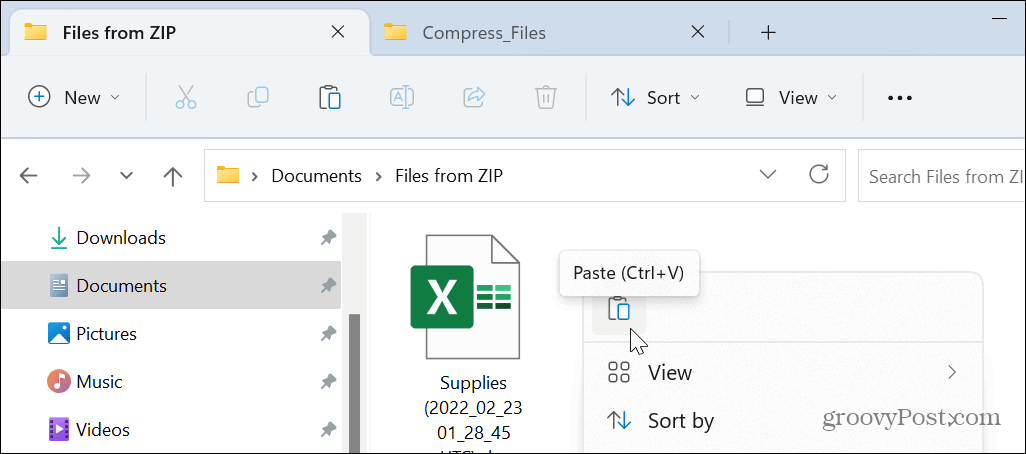 Comprimir archivos y carpetas en Windows 11