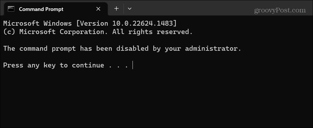 How to Disable the Command Prompt on Windows 11 - 22