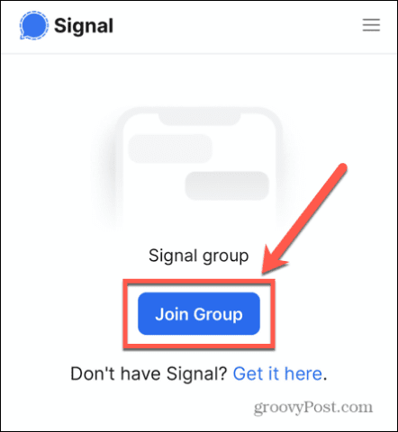 signal join group