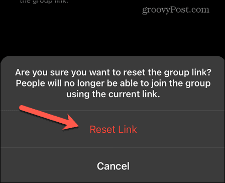 signal reset group invite link