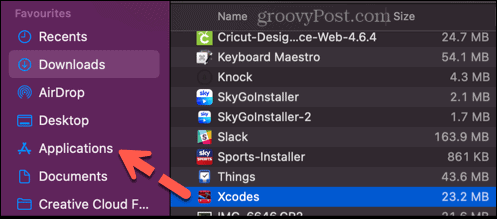 drag xcodes to applications folder