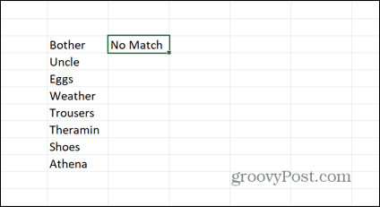 How to Check for Partial Matches in Excel - 1