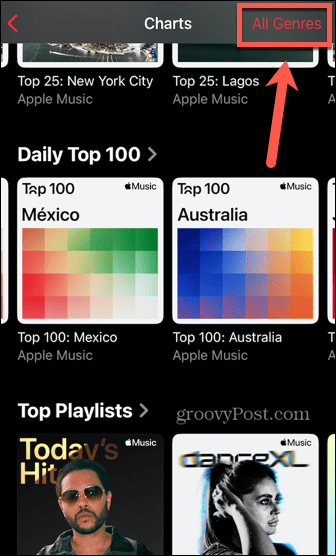 apple music charts all genres