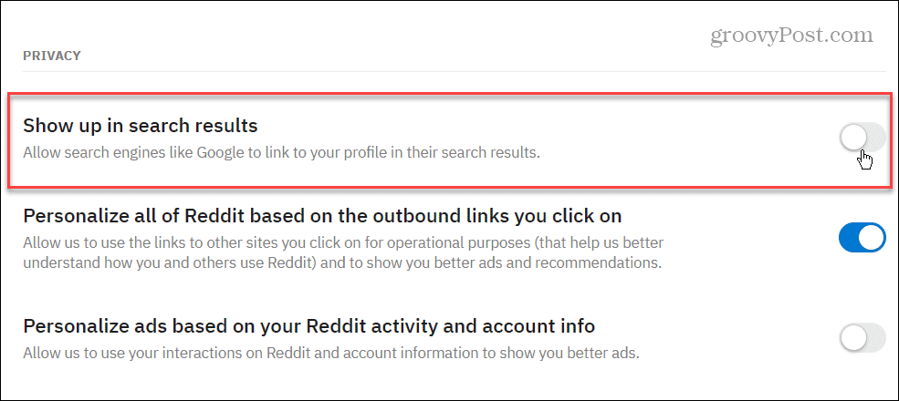 Stay Private on Reddit