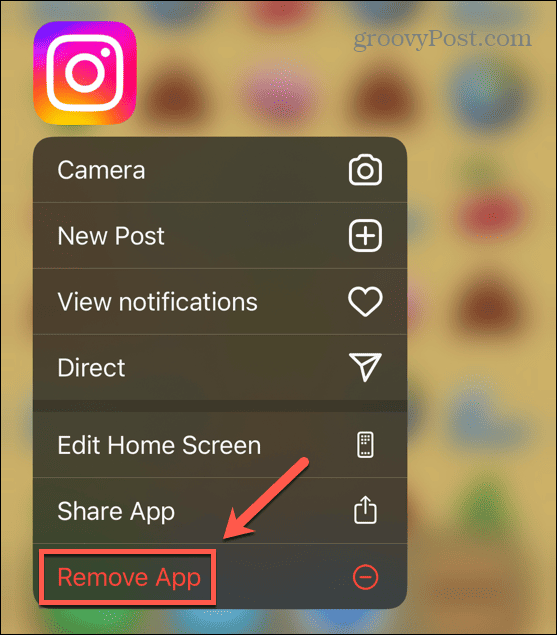 ios remove app
