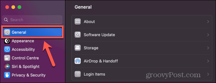 mac general settings