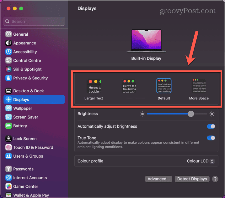 mac adjust resolution