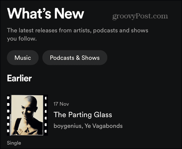 spotify whats new details