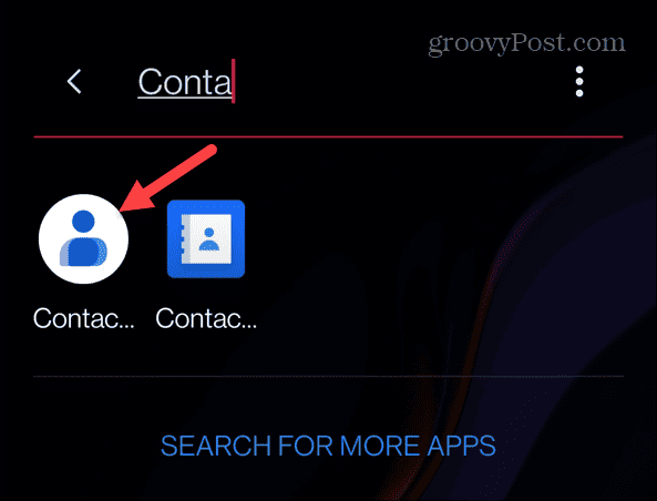 contacts app android oneplus phone
