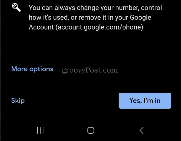 add phone number to account