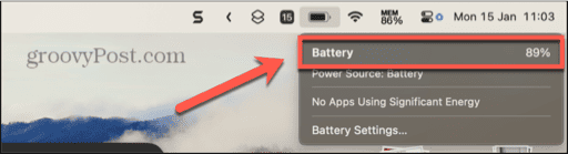 mac battery percentage