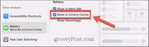 mac show in control center