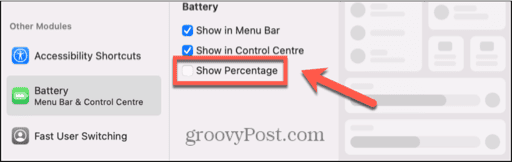 mac show percentage
