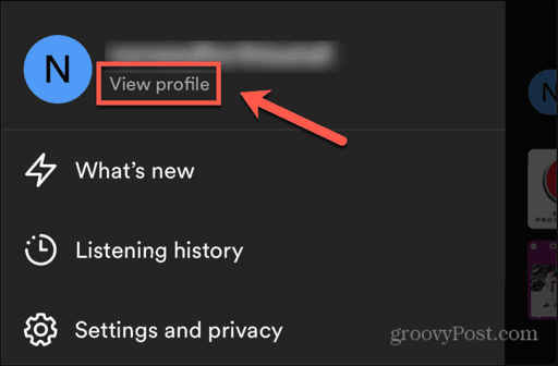 spotify view profile