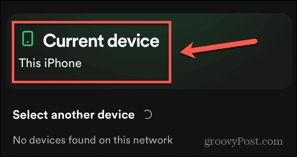 spotify current device