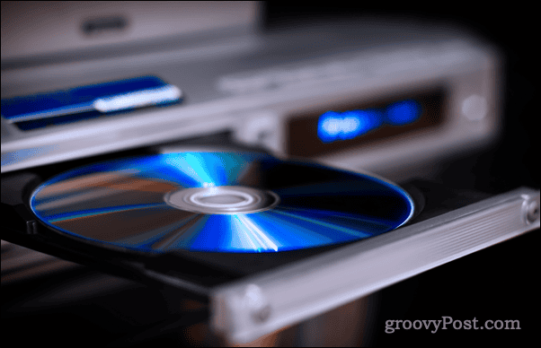 Inserting a DVD into a DVD player