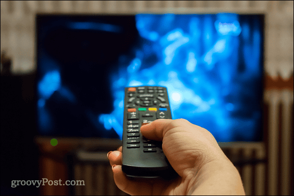 Using a TV with a remote control