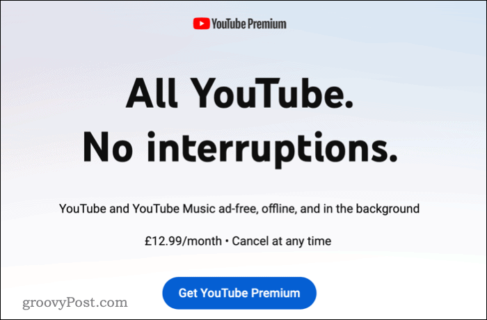 Google really wants you to sign up for YouTube Premium